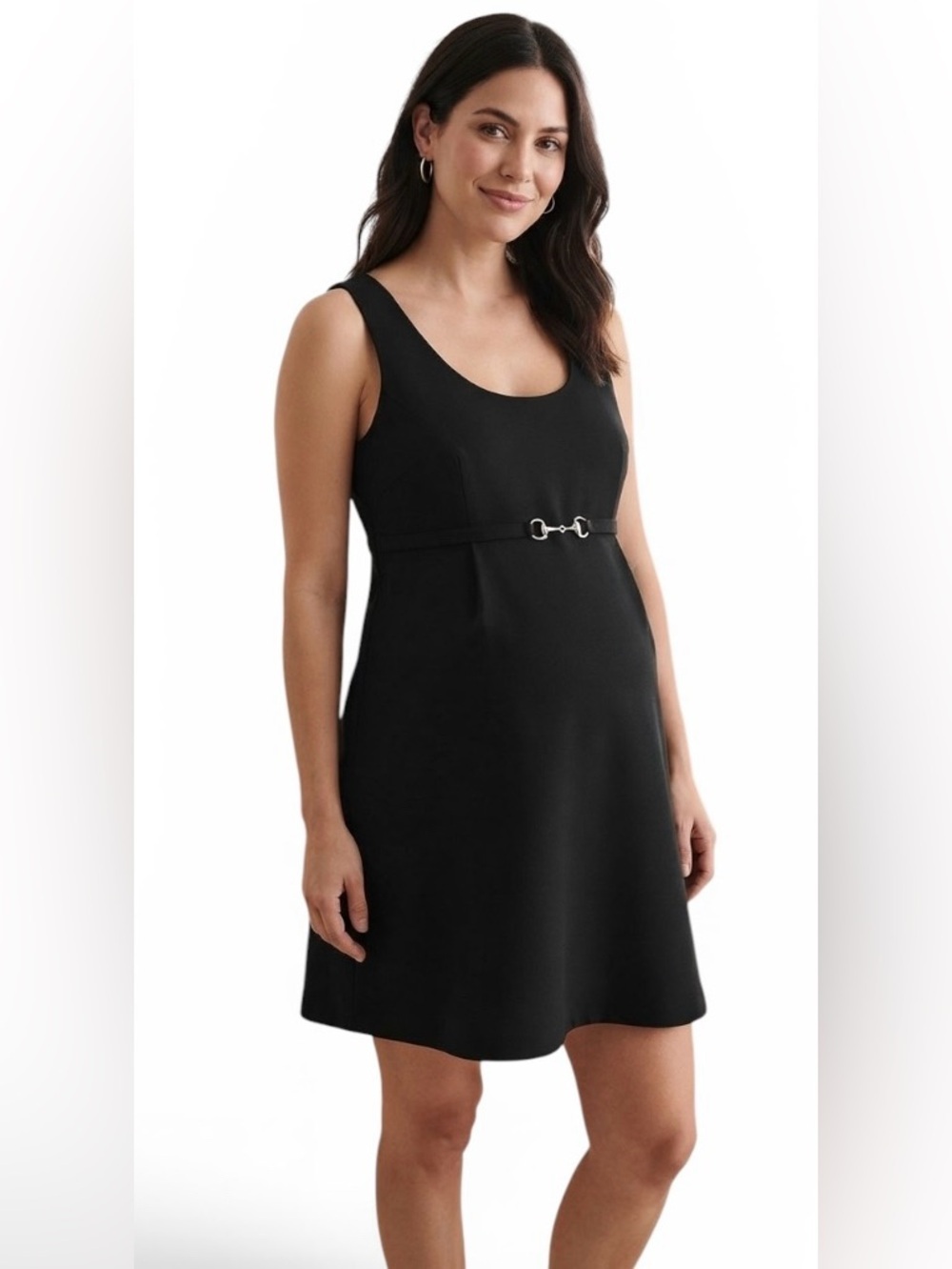 Motherhood Maternity Black Horsebit Dress M